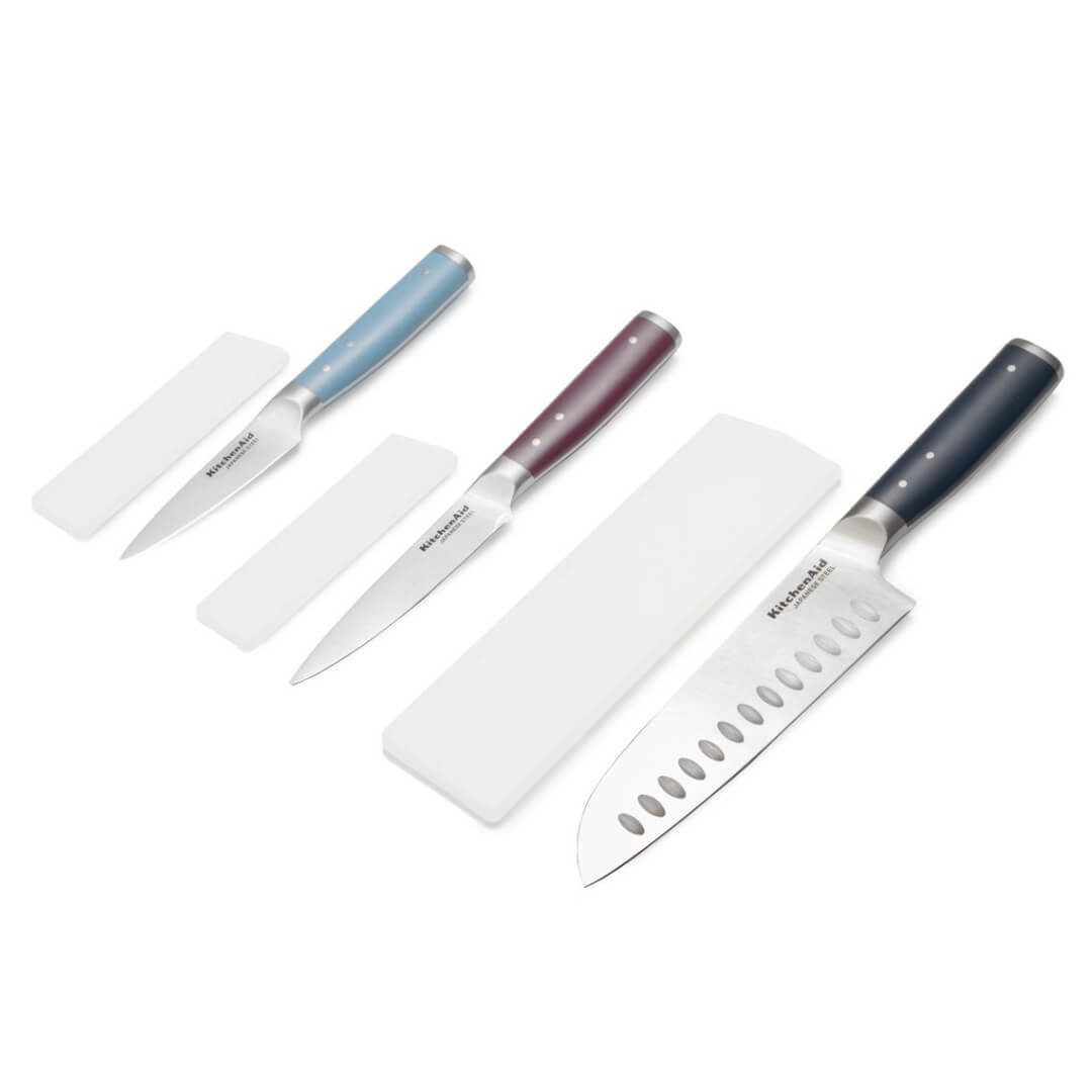 KitchenAid Gourmet Knife Set 3pce with Sheaths