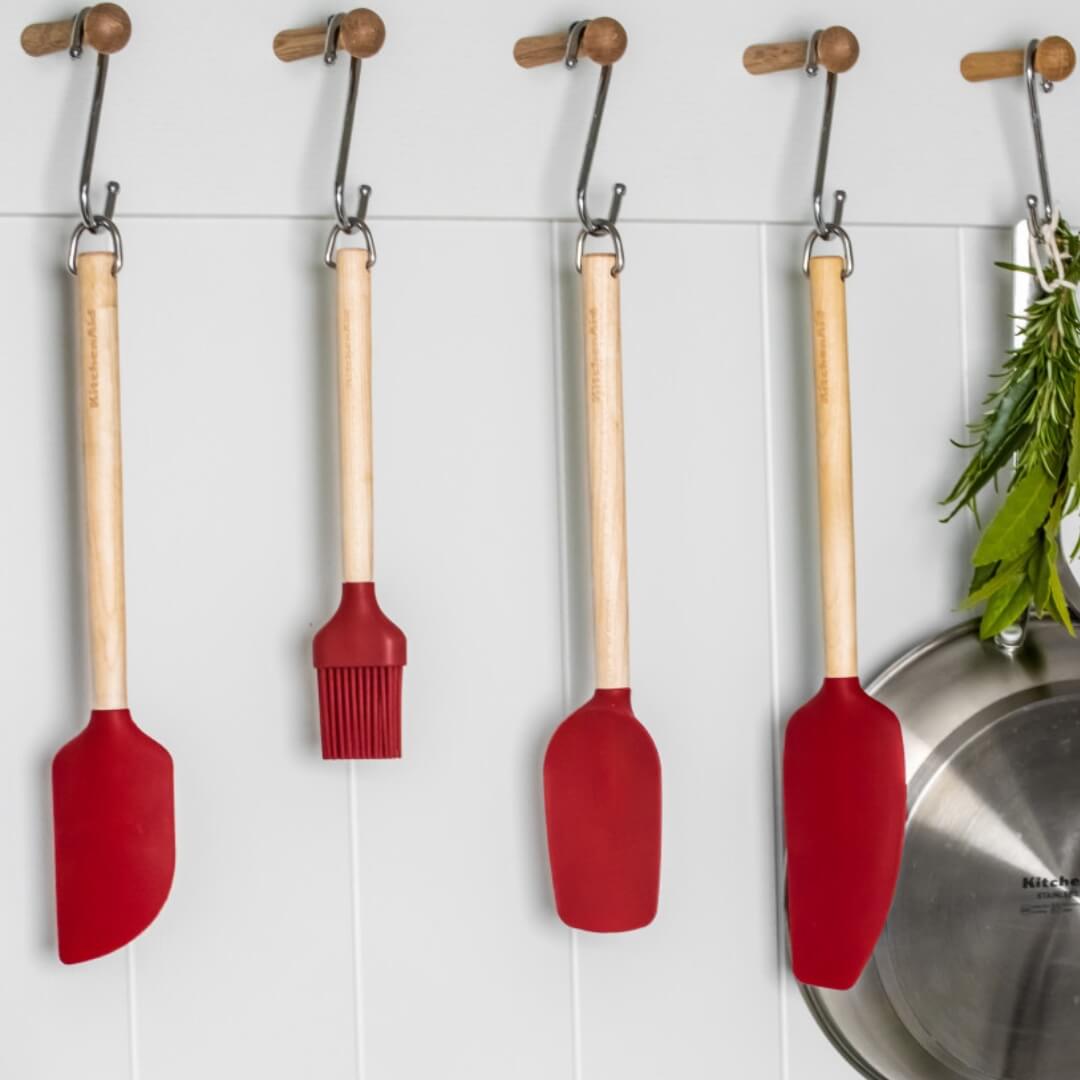KitchenAid Birchwood Scraper Spatula Empire Red