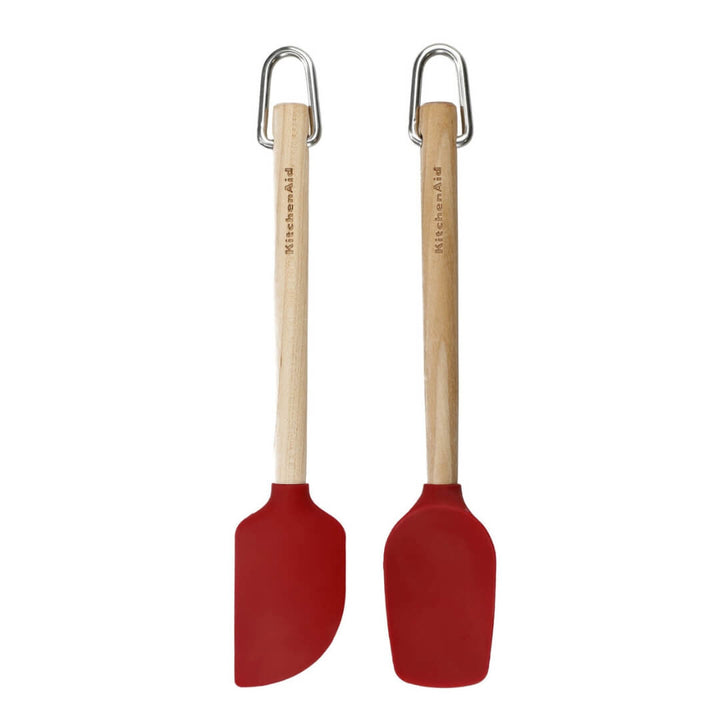 KitchenAid Birchwood Mini Spatulas Set of 2 Empire Red