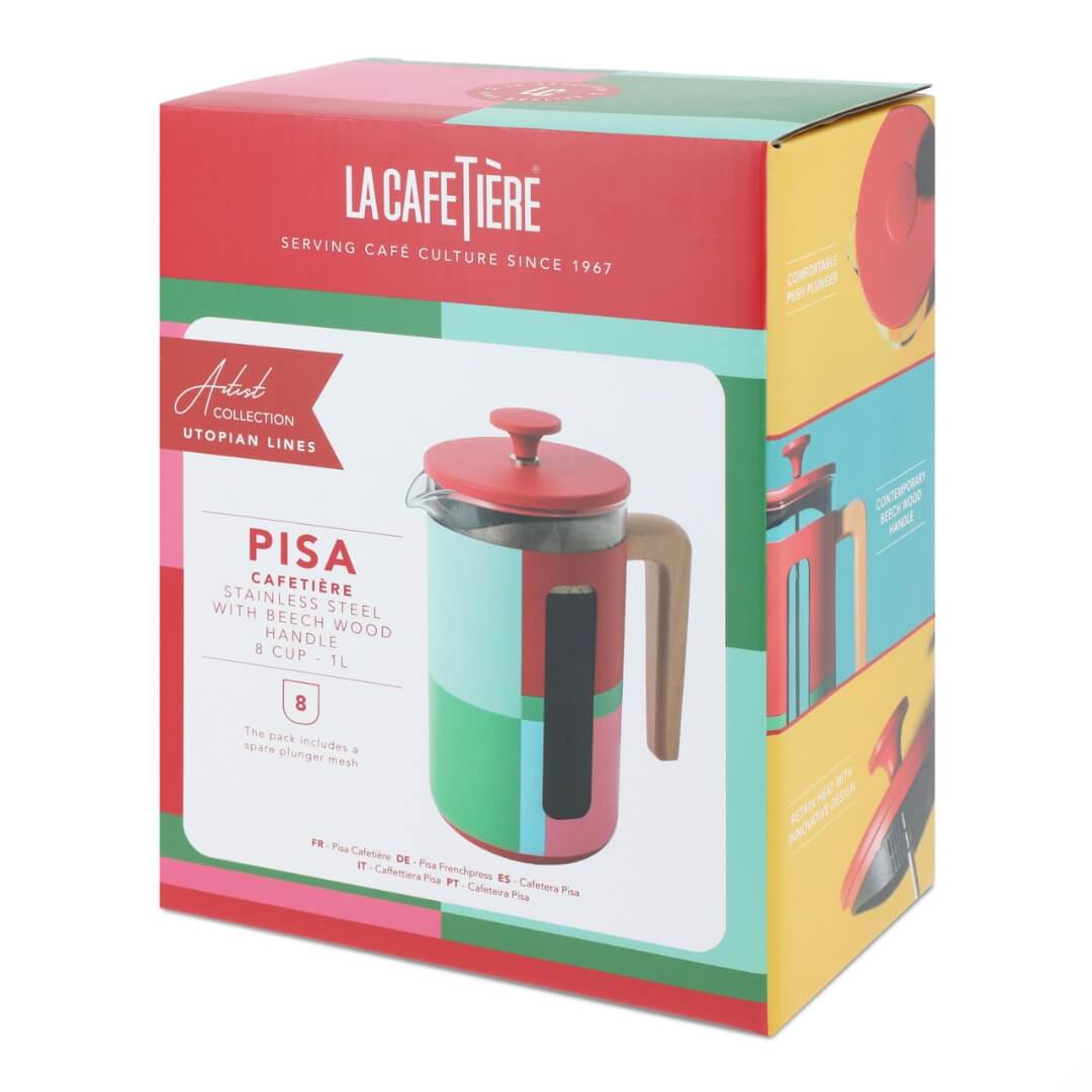 La Cafetiere 8Cup Coffee Press Pisa Collection Block