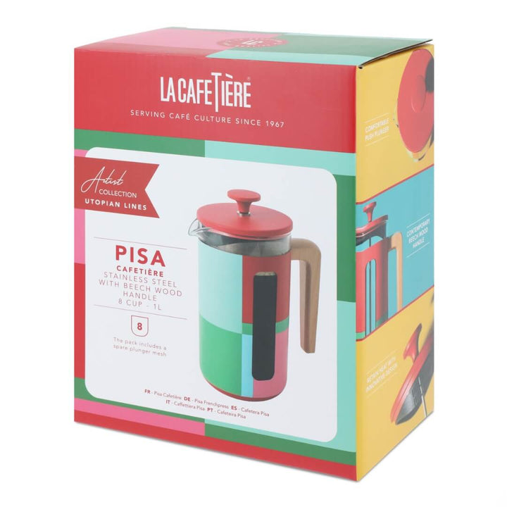 La Cafetiere 8Cup Coffee Press Pisa Collection Block