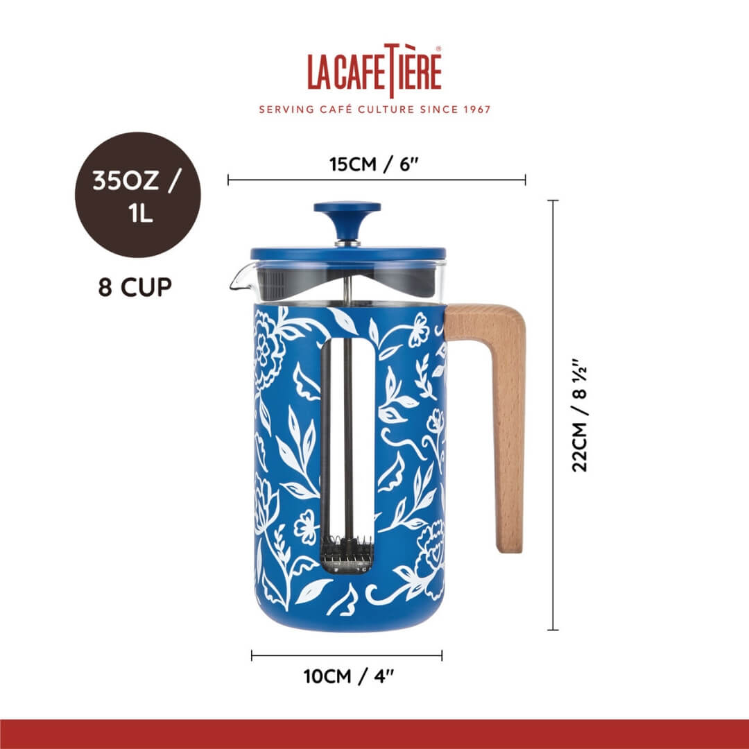 La Cafetiere 8Cup Coffee Press Pisa Collection Floral