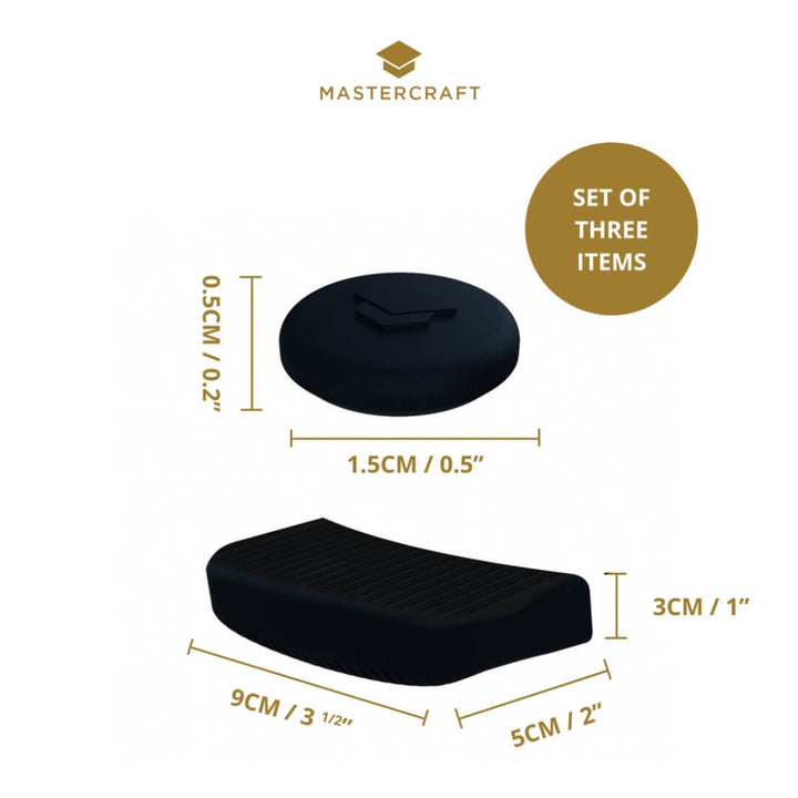 Mastercraft Silicone Handle Grip & Lid Cover Set of 3