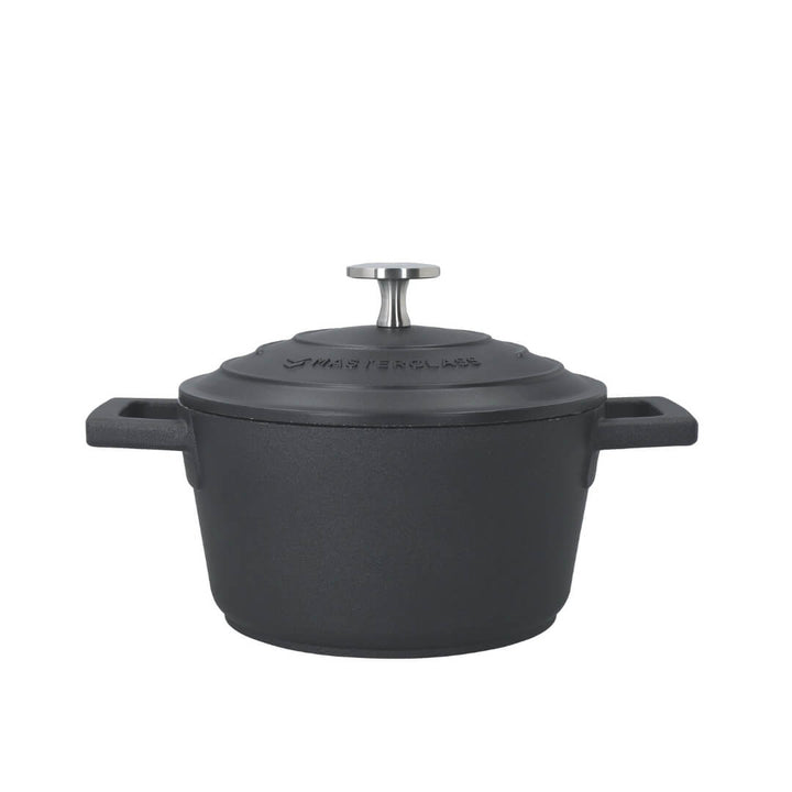 Mastercraft Cast Aluminium Round Casserole Black