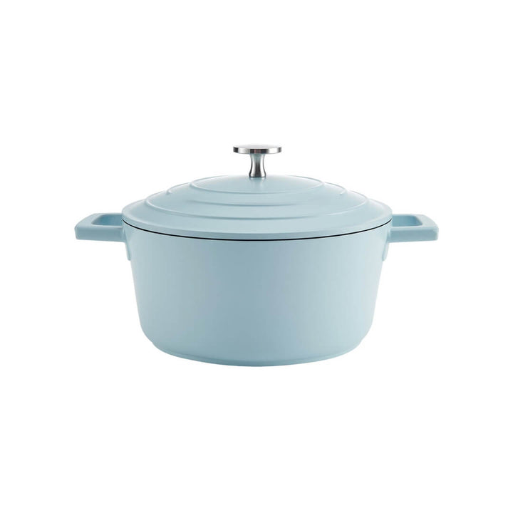 Mastercraft Cast Aluminium Round Casserole Sky Blue