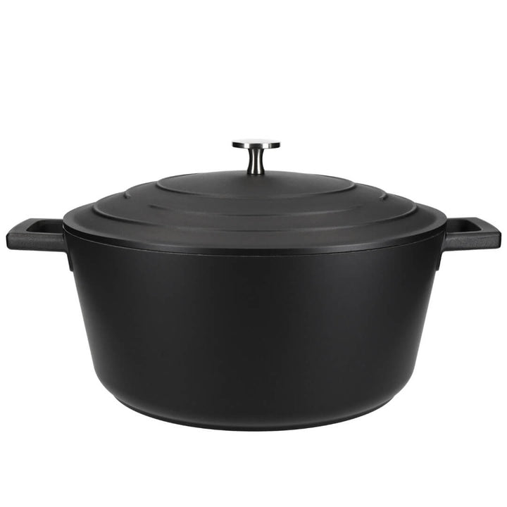 Mastercraft Cast Aluminium Round Casserole Black