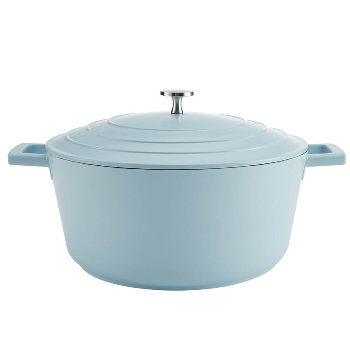 Mastercraft Cast Aluminium Round Casserole Sky Blue