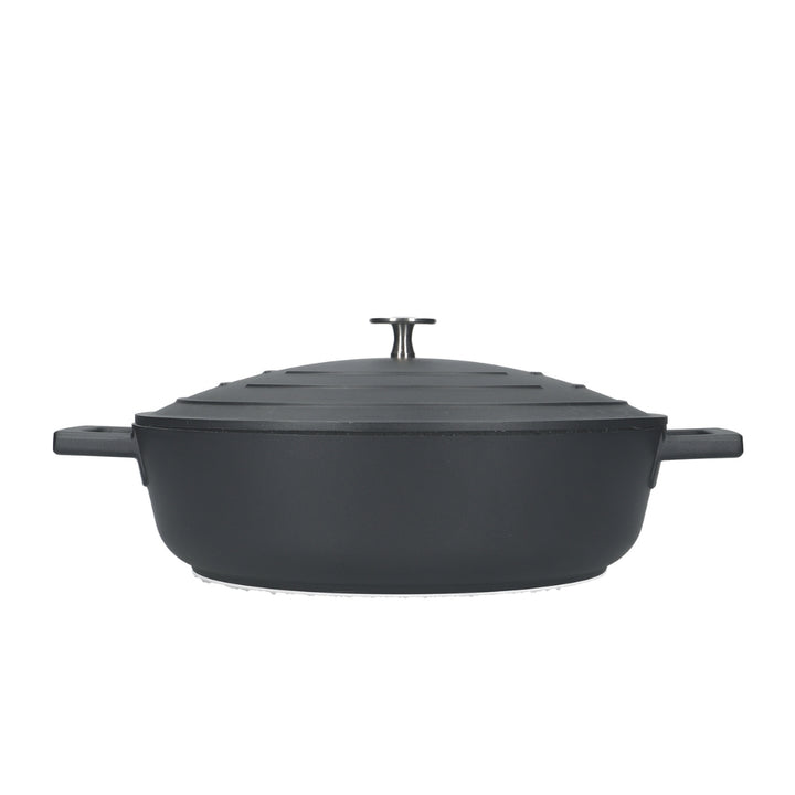 Mastercraft Cast Aluminium Shallow Casserole Black