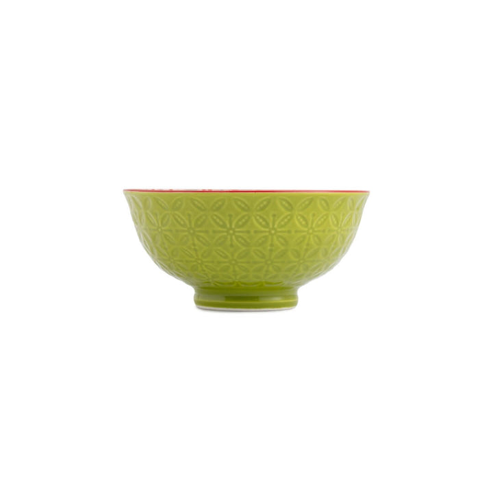 Mikasa Snack & Nibble Bowl 12cm Geometric Green