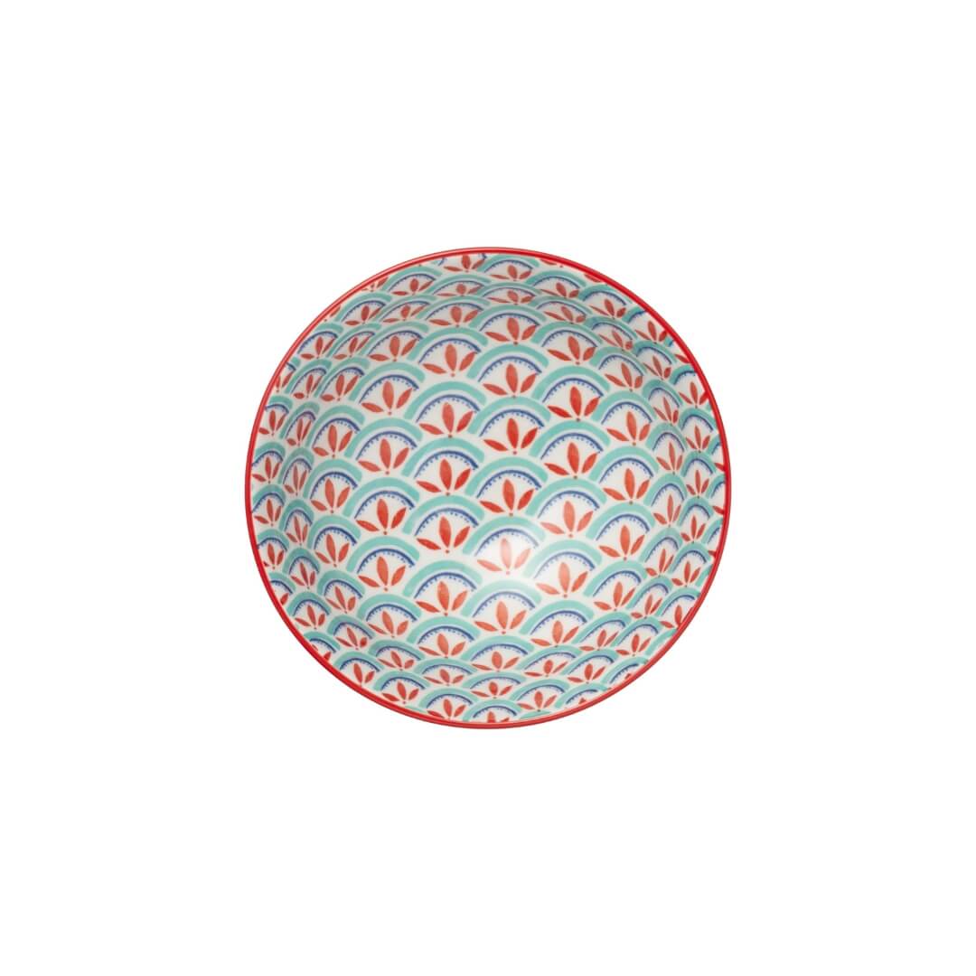 Mikasa Snack & Nibble Bowl 12cm Geometric Green