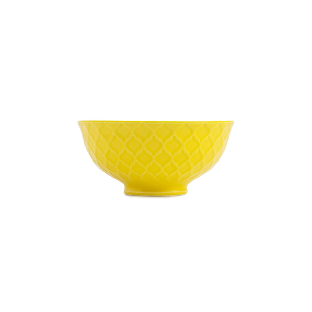 Mikasa Snack & Nibble Bowl 12cm Geometric Yellow