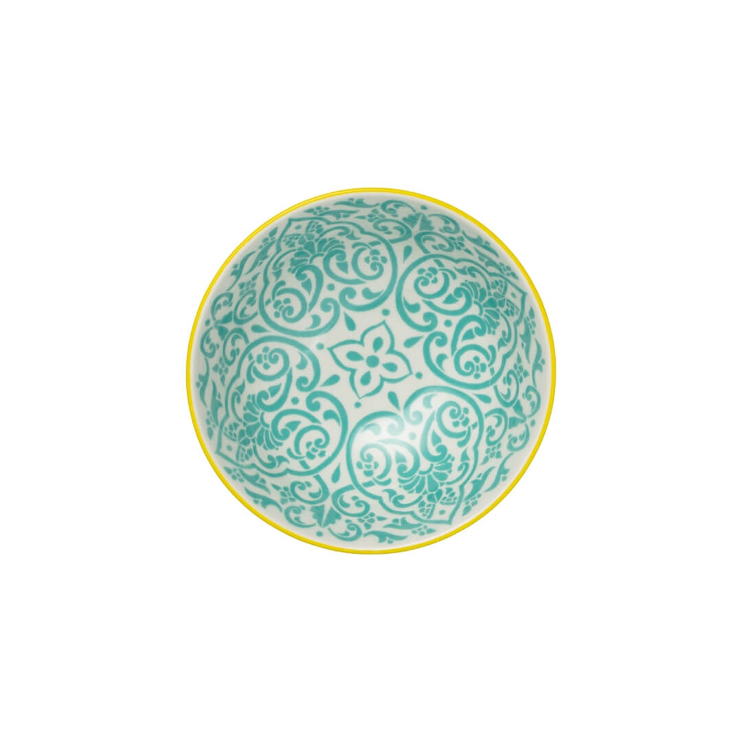 Mikasa Snack & Nibble Bowl 12cm Geometric Yellow