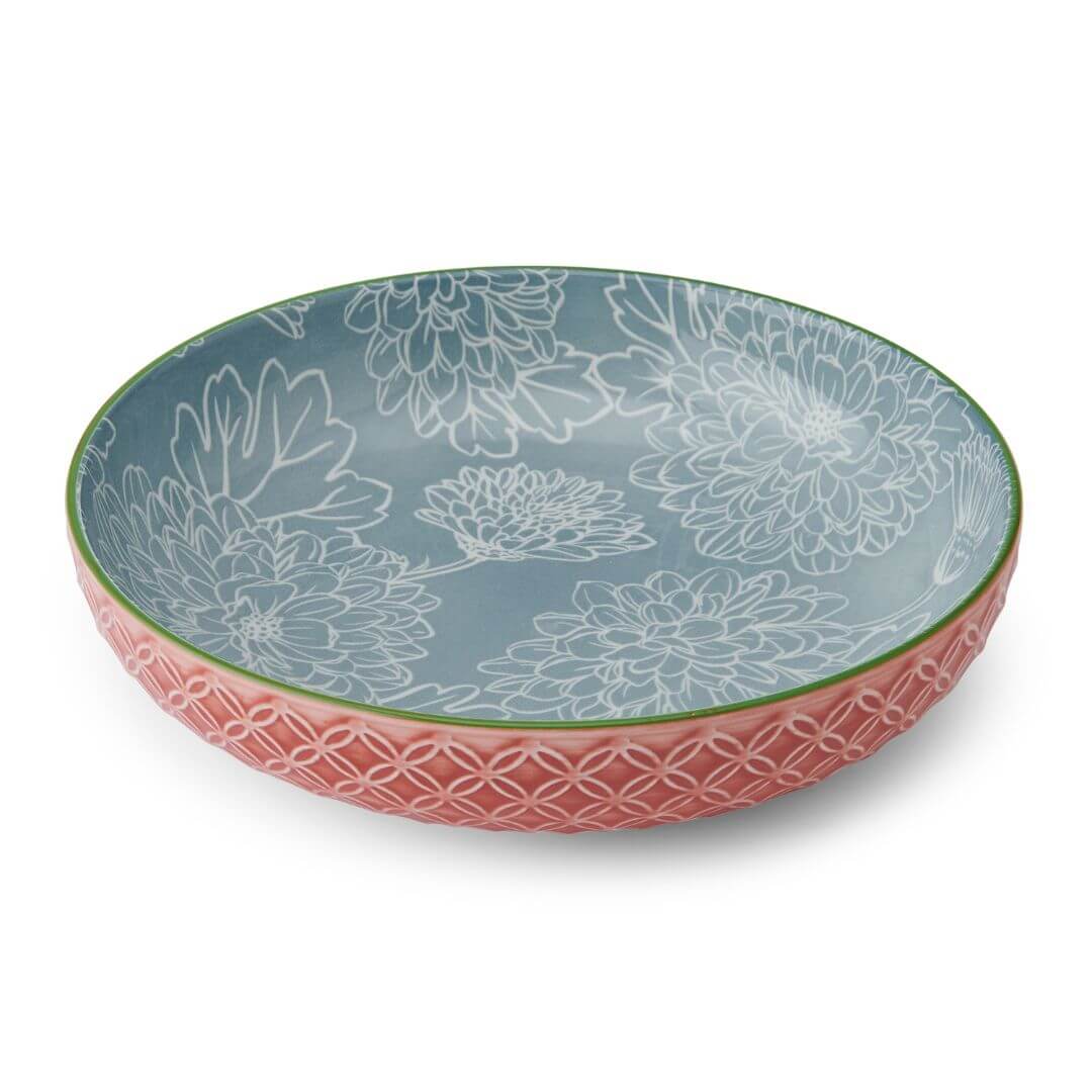 Mikasa Pasta Bowl 21cm Leaf Print & Geometric