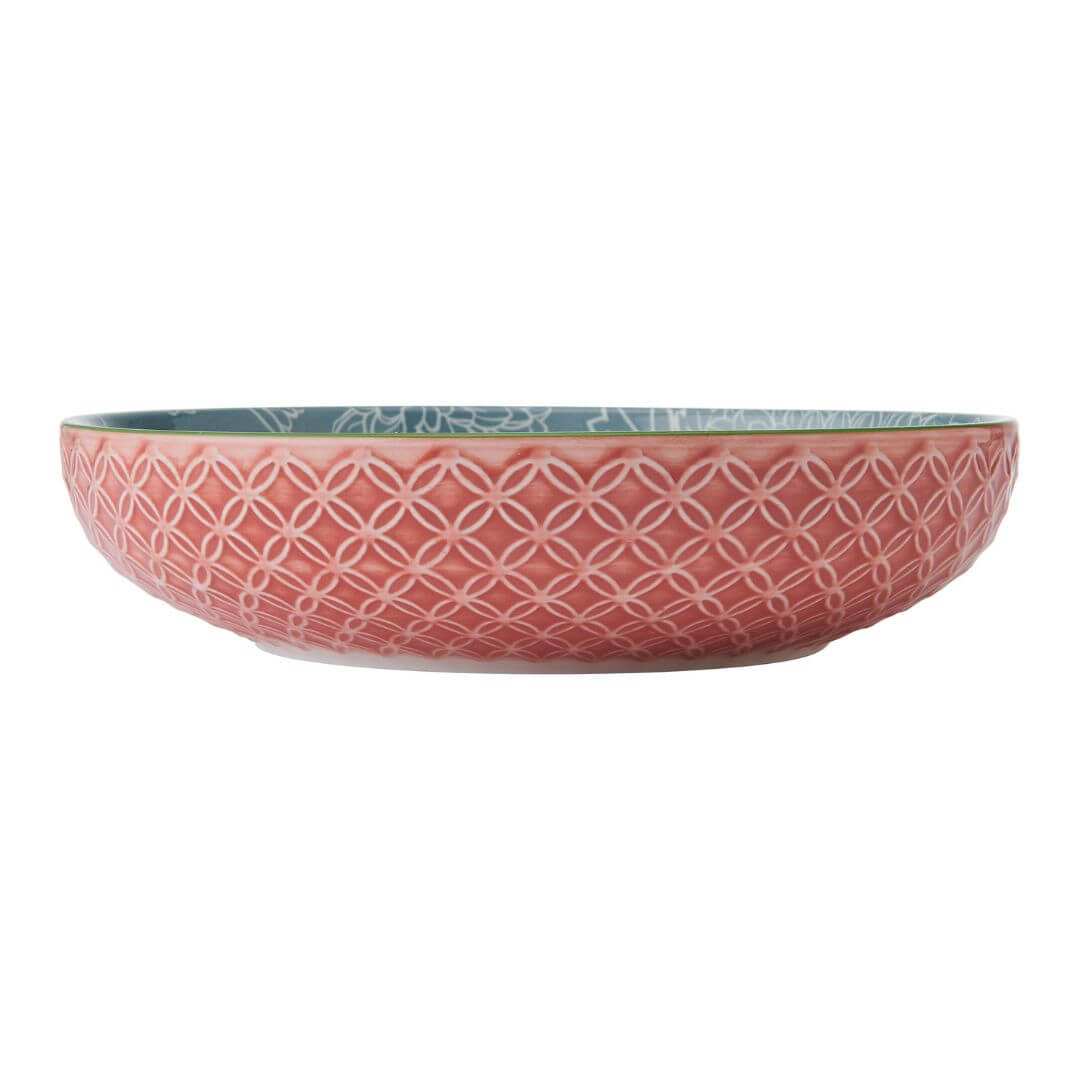 Mikasa Pasta Bowl 21cm Leaf Print & Geometric