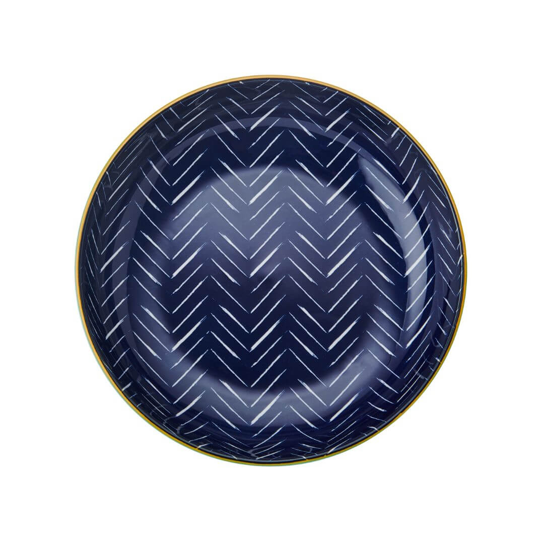 Mikasa Pasta Bowl 21cm Indigo Chevron
