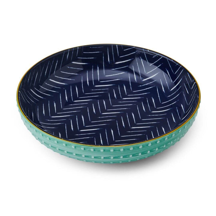Mikasa Pasta Bowl 21cm Indigo Chevron