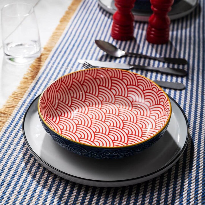Mikasa Pasta Bowl 21cm Blue Arc