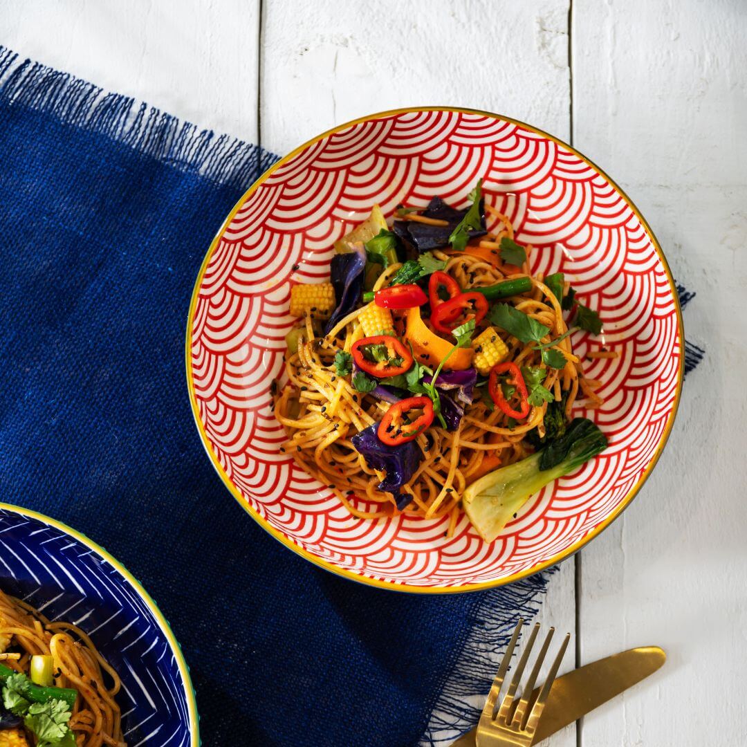 Mikasa Pasta Bowl 21cm Blue Arc