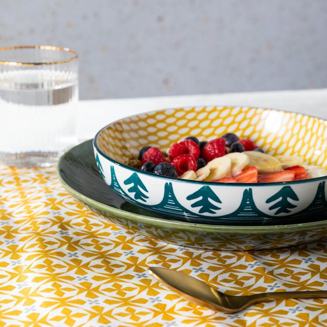 Mikasa Pasta Bowl 21cm Leafy Green