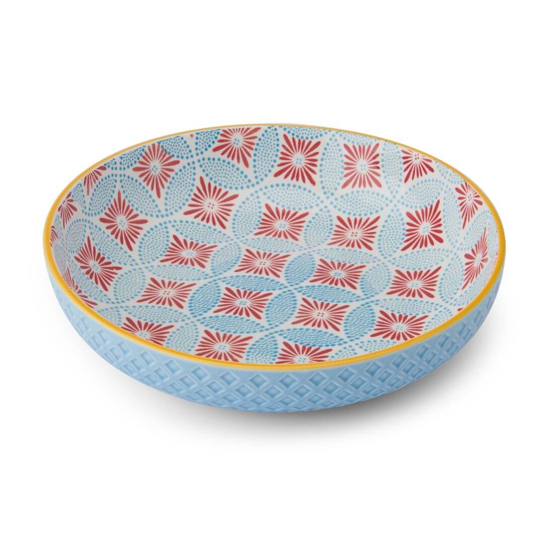 Mikasa Pasta Bowl 21cm Blue Mosaic