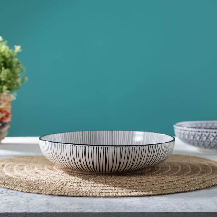 Mikasa Pasta Bowl 21cm Black Strip
