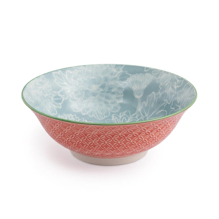 Mikasa Deep Ramen Bowl 21cm Grey Floral