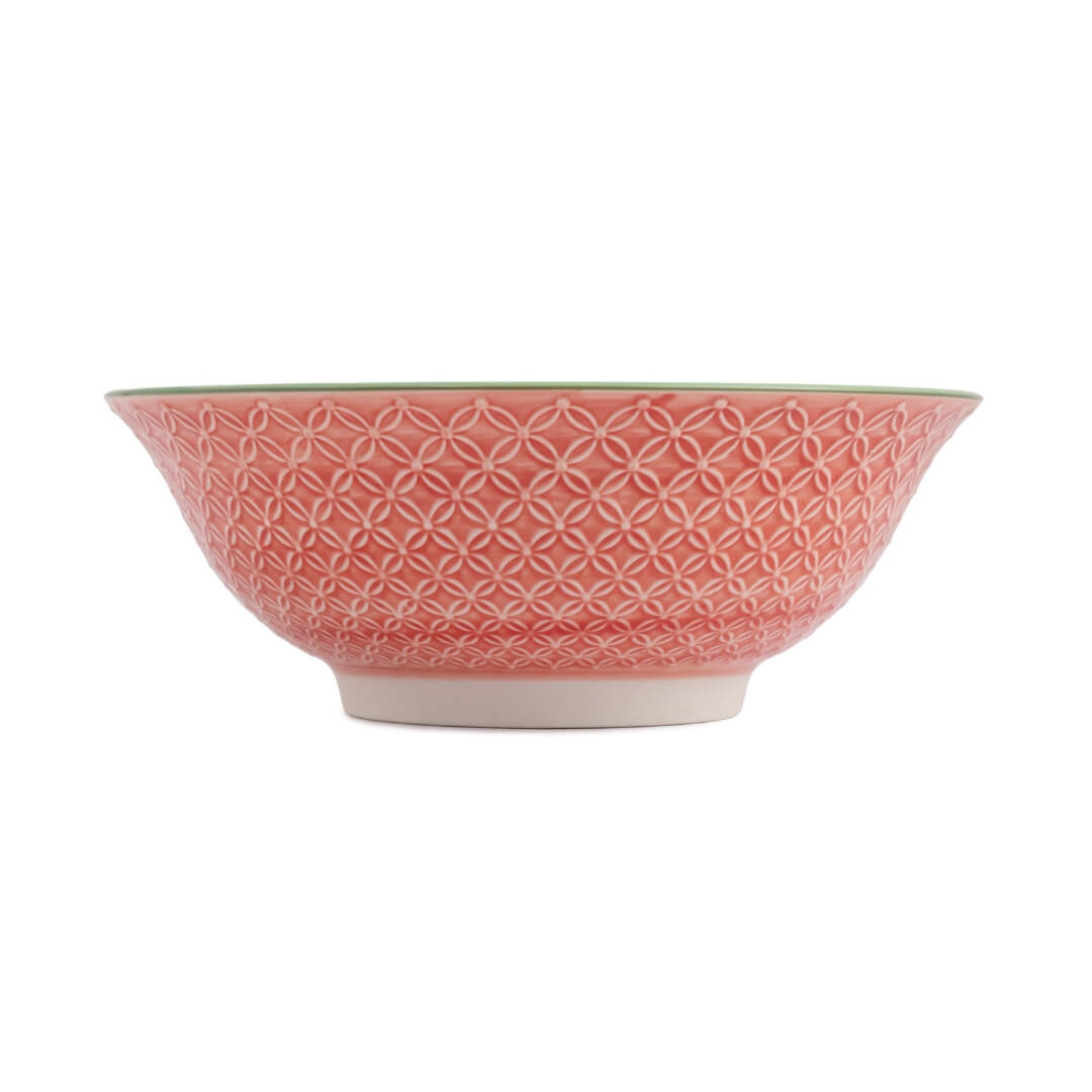 Mikasa Deep Ramen Bowl 21cm Grey Floral