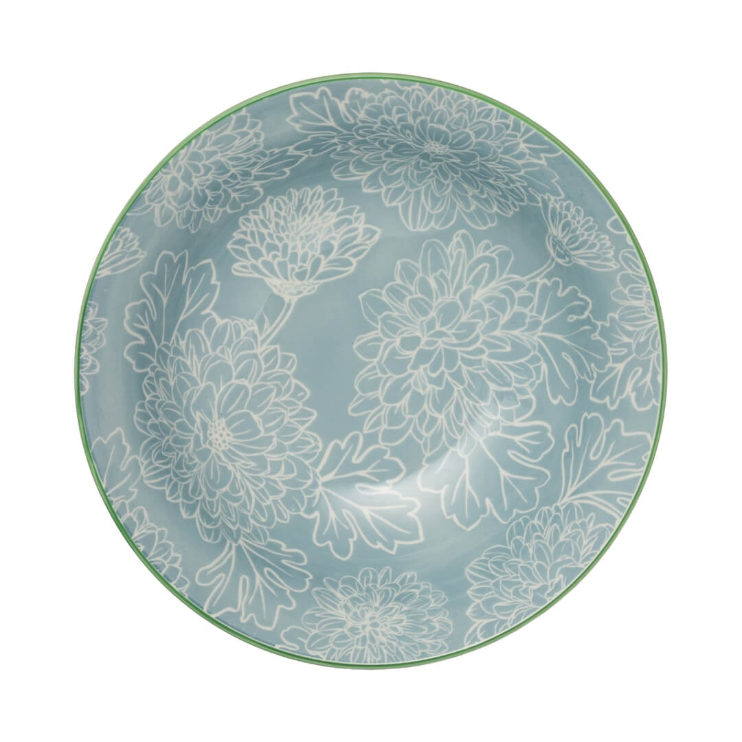Mikasa Deep Ramen Bowl 21cm Grey Floral