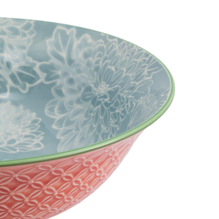 Mikasa Deep Ramen Bowl 21cm Grey Floral