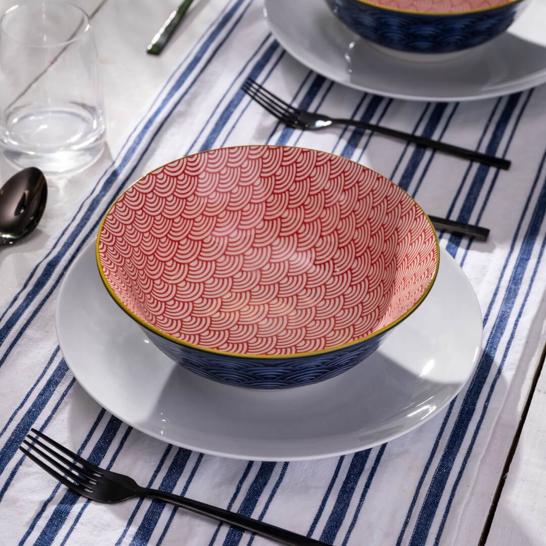 Mikasa Deep Ramen Bowl 21cm Arc Blue