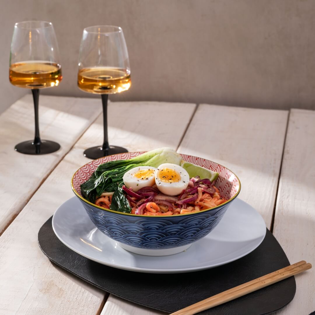 Mikasa Deep Ramen Bowl 21cm Arc Blue
