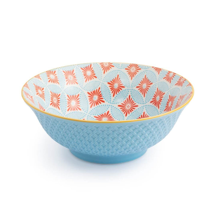 Mikasa Deep Ramen Bowl 21cm Mosaic Blue