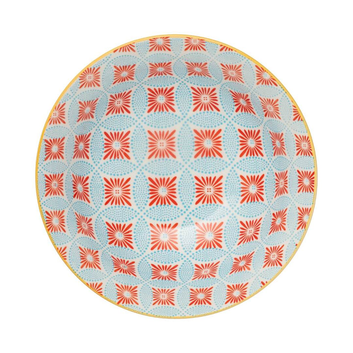Mikasa Deep Ramen Bowl 21cm Mosaic Blue
