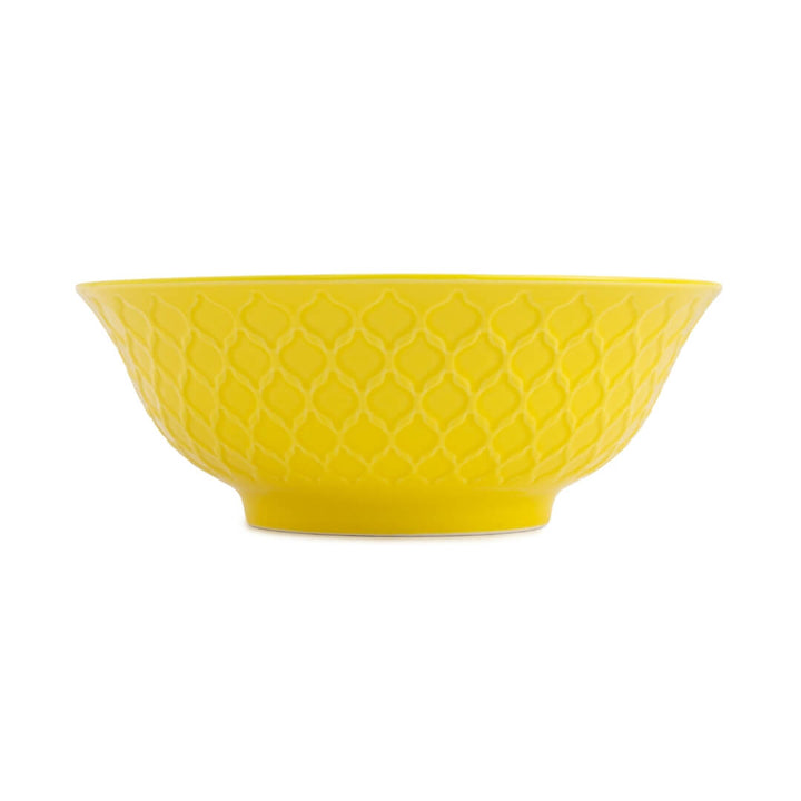 Mikasa Deep Ramen Bowl 21cm Geometric Yellow