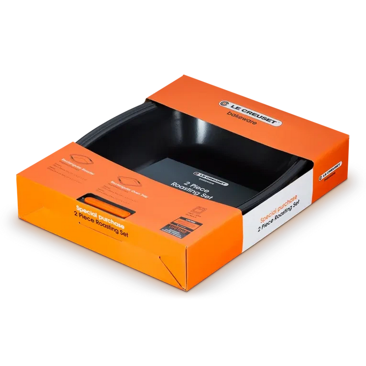 Le Creuset TNS Rectangular Roaster & Oven Tray 31cm Set