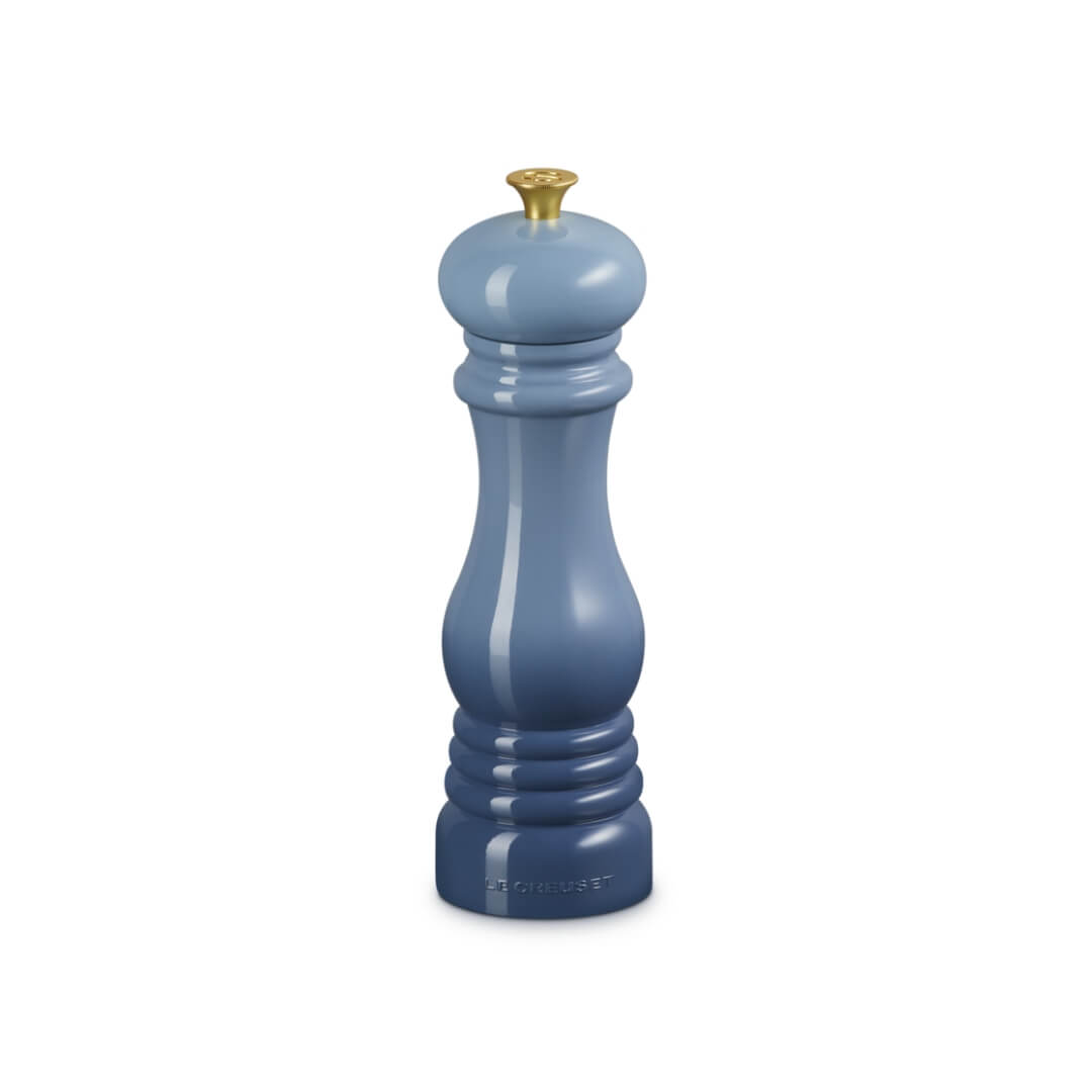Le Creuset Grinder 21.5cm Chambray with Gold knob