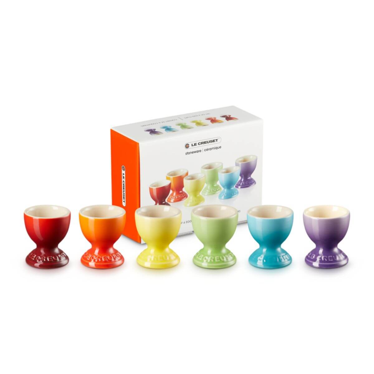 Le Creuset Rainbow Egg Cups Set
