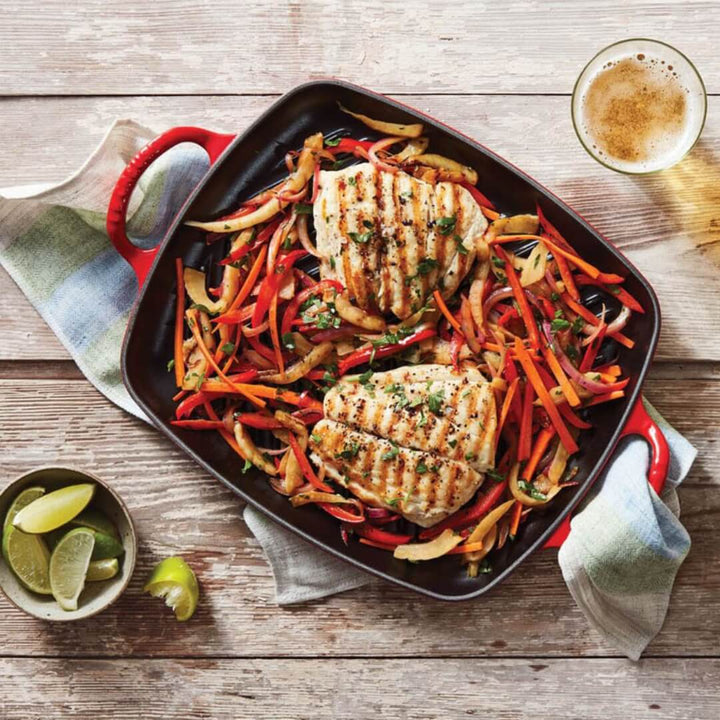 Le Creuset Cast-Iron Rectangular Grill 30x26cm