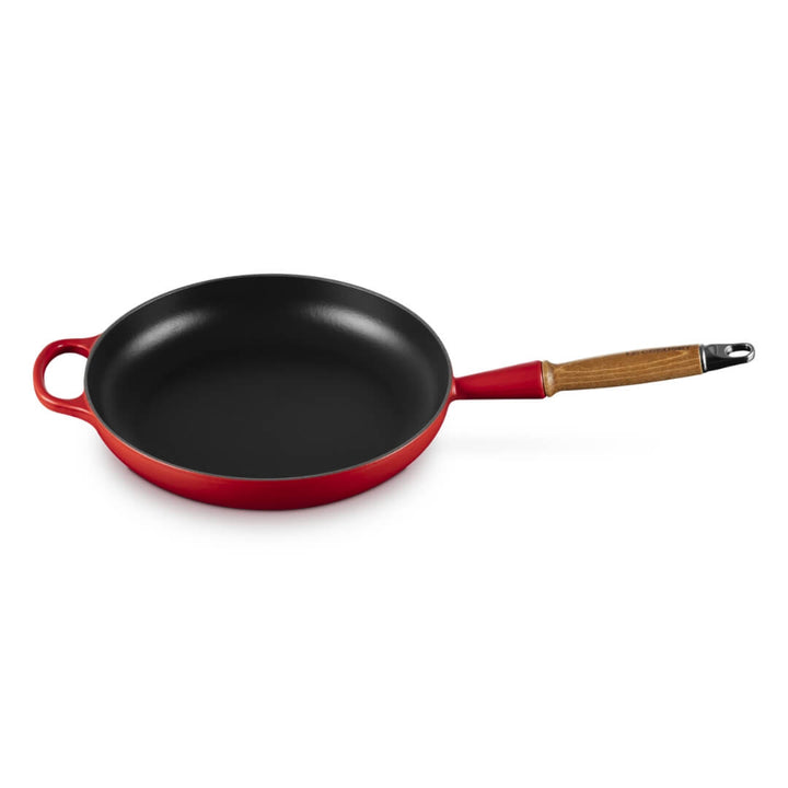 Le Creuset Signature Cast Iron 28cm Frypan with wooden handle