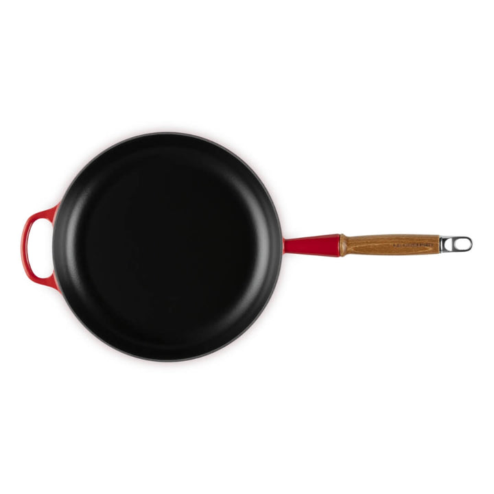 Le Creuset Signature Cast Iron 28cm Frypan with wooden handle