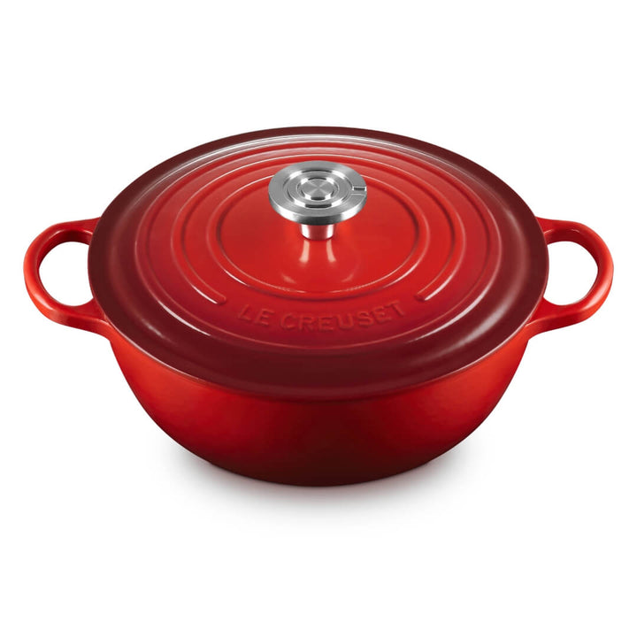 Le Creuset Signature 26cm Cast Iron Marmite Cerise