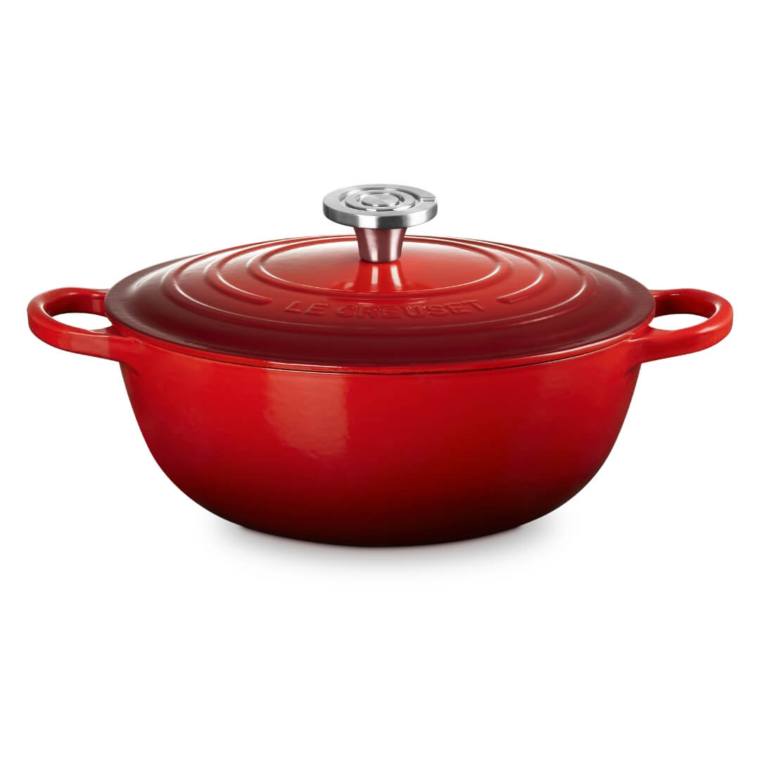 Le Creuset Signature 26cm Cast Iron Marmite Cerise