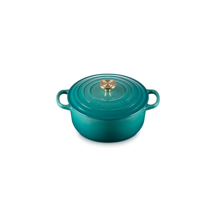 Le Creuset Signature Round Casserole Bleu Riviera