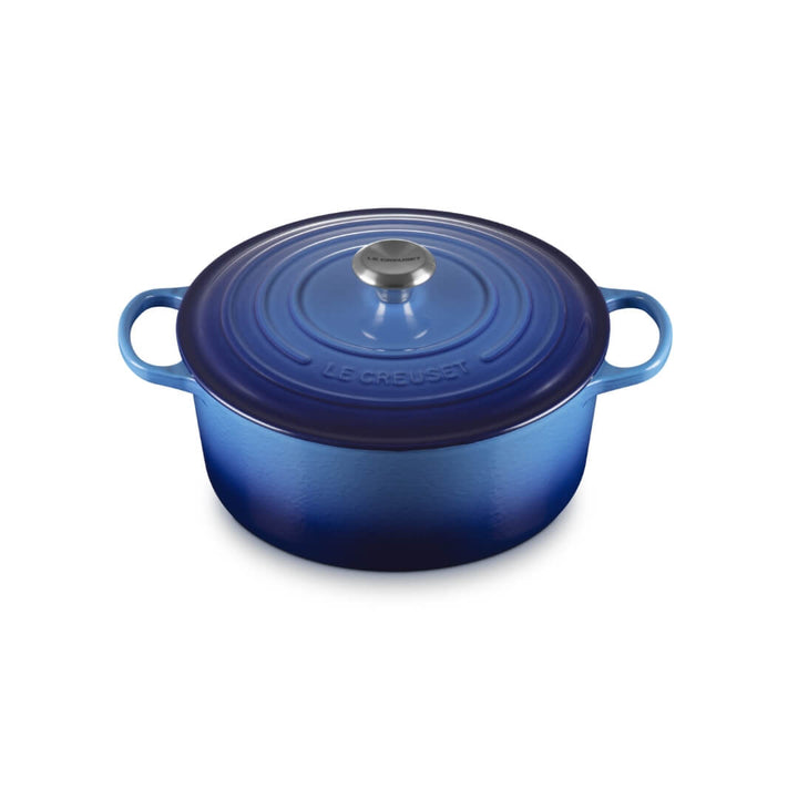 Le Creuset Signature Round Casserole Azure Blue