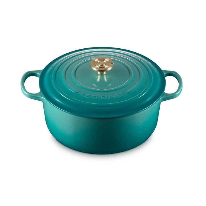 Le Creuset Signature Round Casserole Bleu Riviera
