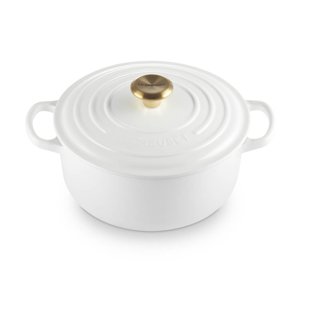 Le Creuset Signature Round Casserole White