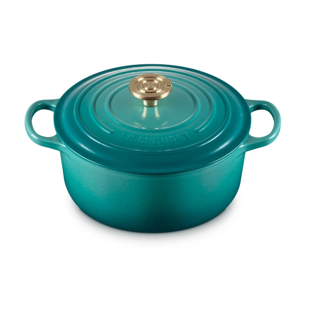 Le Creuset Signature Round Casserole Bleu Riviera