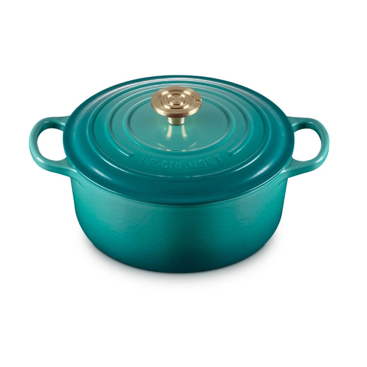 Le Creuset Signature Round Casserole Bleu Riviera