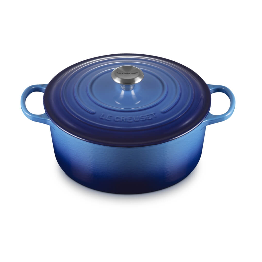 Le Creuset Signature Round Casserole Azure Blue