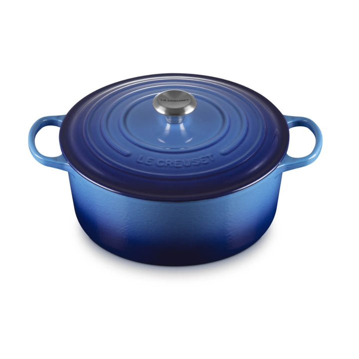 Le Creuset Signature Round Casserole Azure Blue